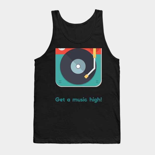 Get a music high Tank Top by Christamas Clothing